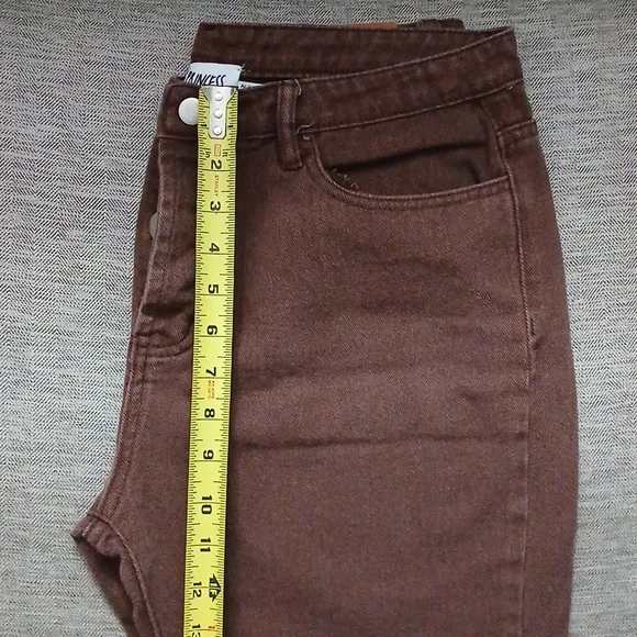 Princess Polly Denim Jeans Brown - Picture 6 of 6